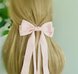 Double Bow Long Hair Clip