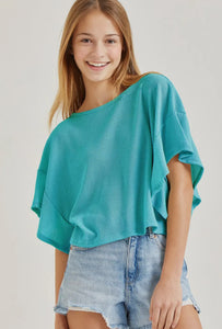 Ruffle Sleeveless Top