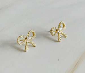 Shine Mini Bow Earrings