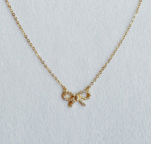 Shine Classy Bow Necklace