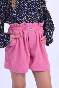 Pink Woven Shorts
